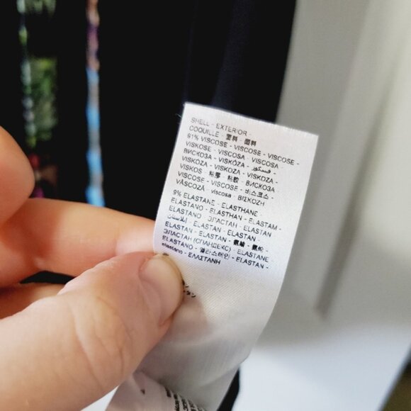 Desigual Colour Me stretch Faux Wrap Jersey Ranbow Abstract Dress XL - Picture 6 of 8